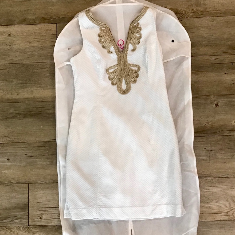 Lilly Pulitzer White Janice Shift Dress